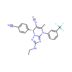 [C-]#[N+]C1=C(C)N(c2cccc(C(F)(F)F)c2)c2nc(NCC)nn2[C@@H]1c1ccc(C#N)cc1 ZINC000096175707