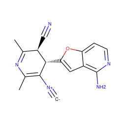 [C-]#[N+]C1=C(C)N=C(C)[C@@H](C#N)[C@@H]1c1cc2c(N)nccc2o1 ZINC000169698717