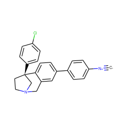 [C-]#[N+]c1ccc(-c2ccc3c(c2)CN2CC[C@@]3(c3ccc(Cl)cc3)C2)cc1 ZINC000146955298