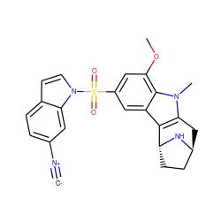 [C-]#[N+]c1ccc2ccn(S(=O)(=O)c3cc(OC)c4c(c3)c3c(n4C)C[C@H]4CC[C@H]3N4)c2c1 ZINC000100633469