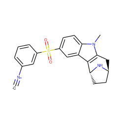 [C-]#[N+]c1cccc(S(=O)(=O)c2ccc3c(c2)c2c(n3C)C[C@H]3CC[C@H]2N3)c1 ZINC000100632401