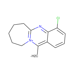 [CH2-]c1c2cccc(Cl)c2nc2[n+]1CCCCC2 ZINC000028455865