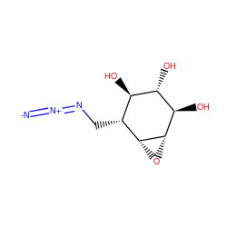 [N-]=[N+]=NC[C@@H]1[C@@H](O)[C@H](O)[C@@H](O)[C@@H]2O[C@@H]21 ZINC000034116219