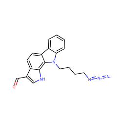 [N-]=[N+]=NCCCCn1c2ccccc2c2ccc3c(C=O)c[nH]c3c21 ZINC000082155365