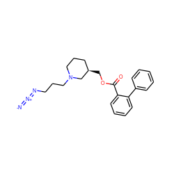 [N-]=[N+]=NCCCN1CCC[C@@H](COC(=O)c2ccccc2-c2ccccc2)C1 ZINC000082150291