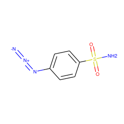 [N-]=[N+]=Nc1ccc(S(N)(=O)=O)cc1 ZINC000012410597