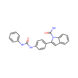 [NH]C(=O)n1c(-c2ccc(NC(=O)Nc3ccccc3)cc2)cc2ccccc21 ZINC001772611158