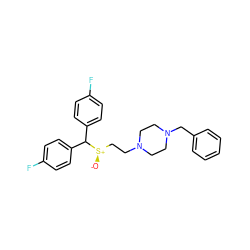 [O-][S@+](CCN1CCN(Cc2ccccc2)CC1)C(c1ccc(F)cc1)c1ccc(F)cc1 ZINC001772615160