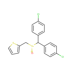 [O-][S@+](Cc1cccs1)C(c1ccc(Cl)cc1)c1ccc(Cl)cc1 ZINC001772651828