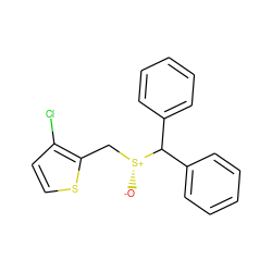 [O-][S@+](Cc1sccc1Cl)C(c1ccccc1)c1ccccc1 ZINC001772634877