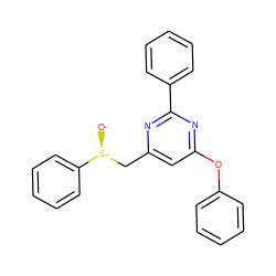 [O-][S@@+](Cc1cc(Oc2ccccc2)nc(-c2ccccc2)n1)c1ccccc1 ZINC000001404354