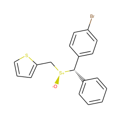 [O-][S@@+](Cc1cccs1)[C@@H](c1ccccc1)c1ccc(Br)cc1 ZINC001772624947