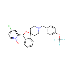 [O-][n+]1ccc(Cl)cc1[C@@H]1OC2(CCN(Cc3ccc(OC(F)(F)F)cc3)CC2)c2ccccc21 ZINC000072317809