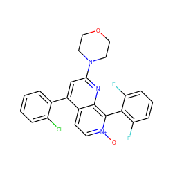 [O-][n+]1ccc2c(-c3ccccc3Cl)cc(N3CCOCC3)nc2c1-c1c(F)cccc1F ZINC000073161715