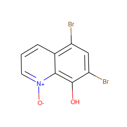 [O-][n+]1cccc2c(Br)cc(Br)c(O)c21 ZINC000000231931