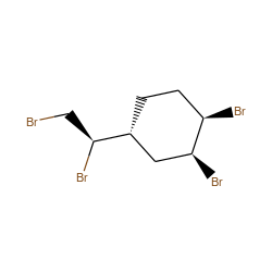 BrC[C@H](Br)[C@@H]1CC[C@@H](Br)[C@@H](Br)C1 ZINC000017263681