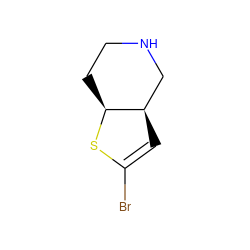 BrC1=C[C@@H]2CNCC[C@@H]2S1 ZINC000029039133