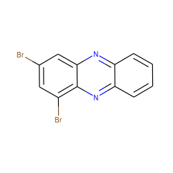 Brc1cc(Br)c2nc3ccccc3nc2c1 ZINC000072109883