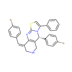 Brc1ccc(/C=C2/CNCC3=C2N=C2SC=C(c4ccccc4)N2[C@@H]3c2ccc(Br)cc2)cc1 ZINC001772640362