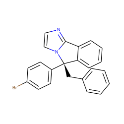 Brc1ccc([C@@]2(Cc3ccccc3)c3ccccc3-c3nccn32)cc1 ZINC000072110987