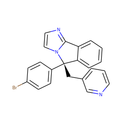 Brc1ccc([C@@]2(Cc3cccnc3)c3ccccc3-c3nccn32)cc1 ZINC000072112770