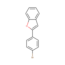 Brc1ccc(-c2cc3ccccc3o2)cc1 ZINC000090413053