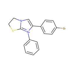 Brc1ccc(-c2cn3c([n+]2-c2ccccc2)SCC3)cc1 ZINC000015952639