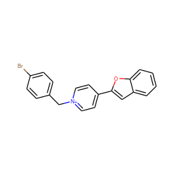 Brc1ccc(C[n+]2ccc(-c3cc4ccccc4o3)cc2)cc1 ZINC000299844511