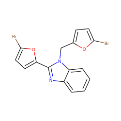 Brc1ccc(Cn2c(-c3ccc(Br)o3)nc3ccccc32)o1 ZINC000001447045