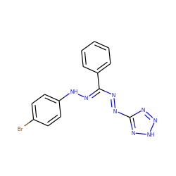 Brc1ccc(N/N=C(/N=Nc2nn[nH]n2)c2ccccc2)cc1 ZINC000299846701