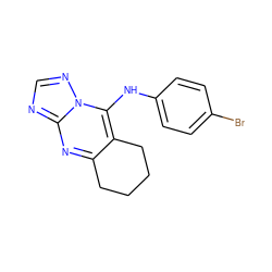 Brc1ccc(Nc2c3c(nc4ncnn24)CCCC3)cc1 ZINC000015786726