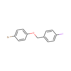 Brc1ccc(OCc2ccc(I)cc2)cc1 ZINC000096303086