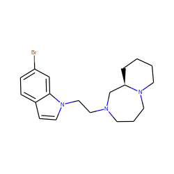 Brc1ccc2ccn(CCN3CCCN4CCCC[C@@H]4C3)c2c1 ZINC000022939993