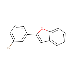 Brc1cccc(-c2cc3ccccc3o2)c1 ZINC000143641861