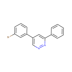 Brc1cccc(-c2cnnc(-c3ccccc3)c2)c1 ZINC000013673499