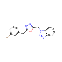 Brc1cccc(Cc2nnc(Cn3nnc4ccccc43)o2)c1 ZINC000653723307