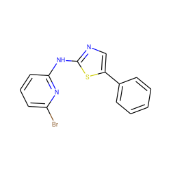 Brc1cccc(Nc2ncc(-c3ccccc3)s2)n1 ZINC000014945020