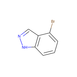 Brc1cccc2[nH]ncc12 ZINC000014007939