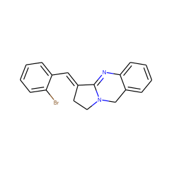 Brc1ccccc1/C=C1\CCN2Cc3ccccc3N=C12 ZINC000013977657