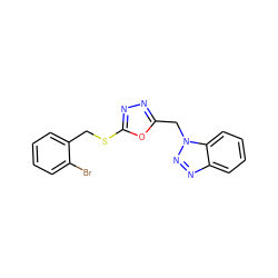 Brc1ccccc1CSc1nnc(Cn2nnc3ccccc32)o1 ZINC000096271752