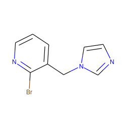 Brc1ncccc1Cn1ccnc1 ZINC000084619401