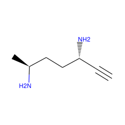 C#C[C@@H](N)CC[C@H](C)N ZINC000006020644