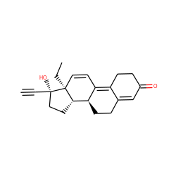 C#C[C@]1(O)CC[C@H]2[C@@H]3CCC4=CC(=O)CCC4=C3C=C[C@@]21CC ZINC000003938633