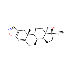 C#C[C@]1(O)CC[C@H]2[C@H]3CCC4=Cc5oncc5C[C@]4(C)[C@@H]3CC[C@]21C ZINC000007998945