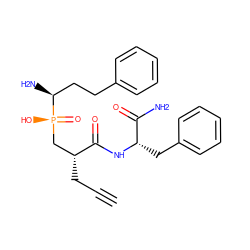 C#CC[C@H](C[P@](=O)(O)[C@@H](N)CCc1ccccc1)C(=O)N[C@@H](Cc1ccccc1)C(N)=O ZINC001772597520