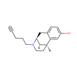 C#CCCCN1CC[C@]2(C)c3cc(O)ccc3C[C@H]1[C@H]2C ZINC000013835875