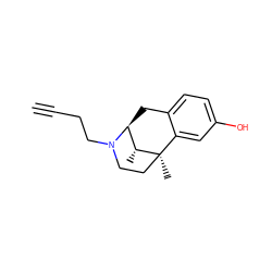 C#CCCN1CC[C@]2(C)c3cc(O)ccc3C[C@H]1[C@H]2C ZINC000013835874