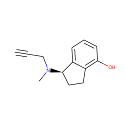 C#CCN(C)[C@@H]1CCc2c(O)cccc21 ZINC000013492320