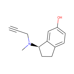 C#CCN(C)[C@@H]1CCc2ccc(O)cc21 ZINC000013492316