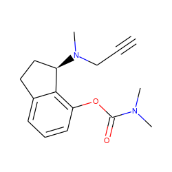 C#CCN(C)[C@@H]1CCc2cccc(OC(=O)N(C)C)c21 ZINC000013492276